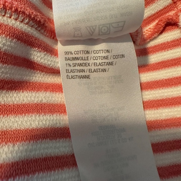 C. Wonder Striped Nautical Short Sleeve Dress Coral White XL NWOT - Picture 7 of 7